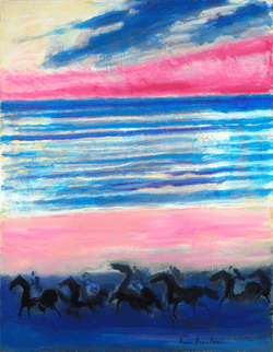 Les chevaux passent by André Brasilier