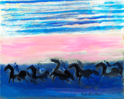 Les chevaux passent by André Brasilier