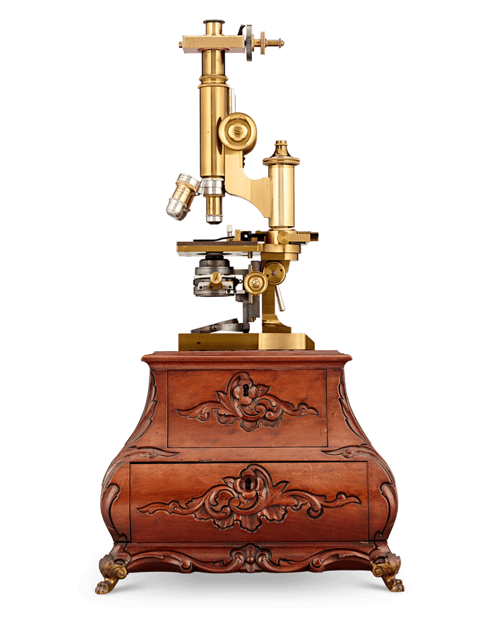 Leitz Brass Compound Microscope