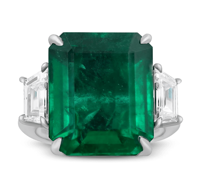 Zambian Emerald Ring, 15.25 Carats