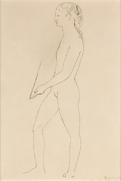 Nu tenant un miroir by Pablo Picasso