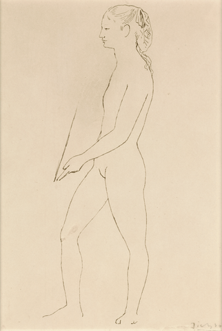 Nu tenant un miroir by Pablo Picasso