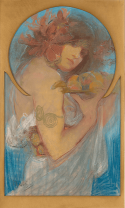 Fruit by Alphonse Mucha