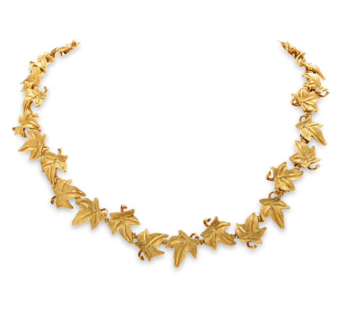 Tiffany & Co. 18K Gold Leaf Necklace