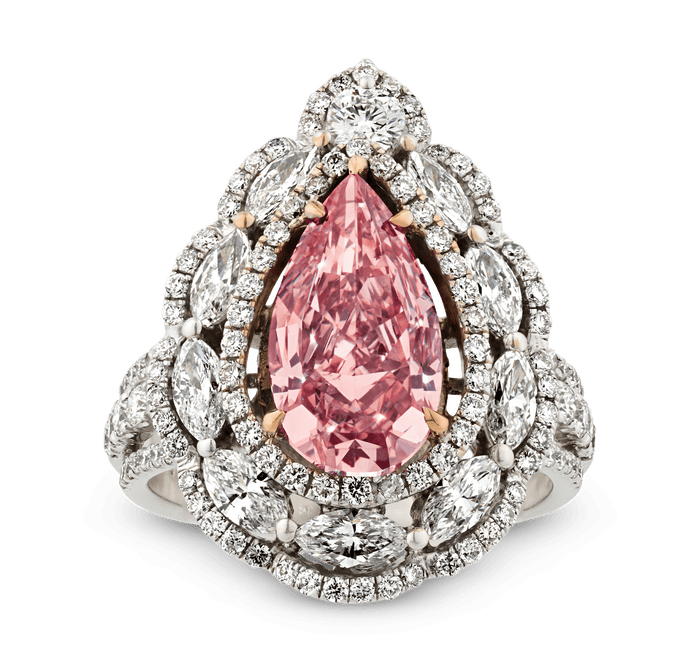 Fancy Vivid Pink Diamond Ring, 3.02 Carats
