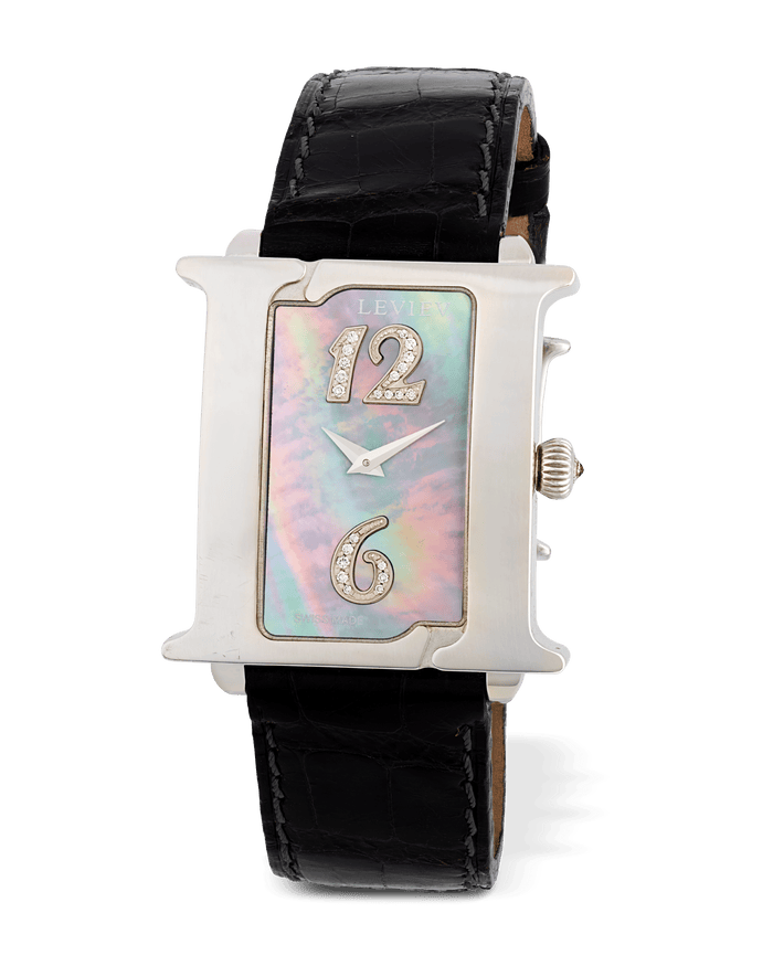 Leviev Double Elle White Gold Watch
