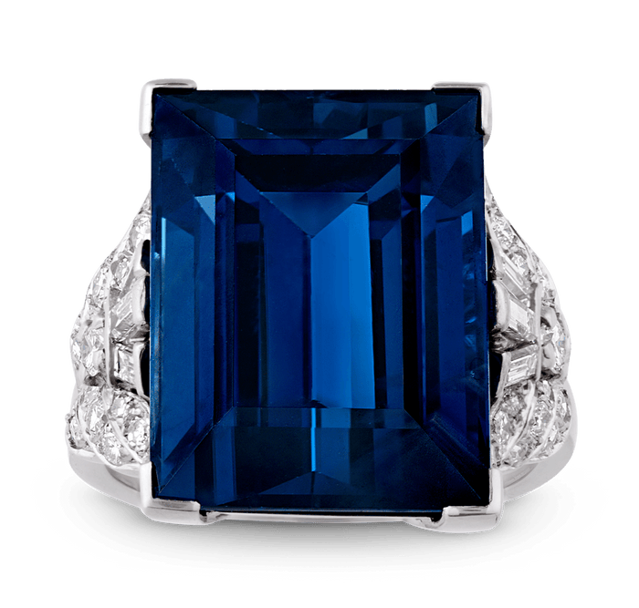 Untreated Sapphire Ring, 26.98 Carats