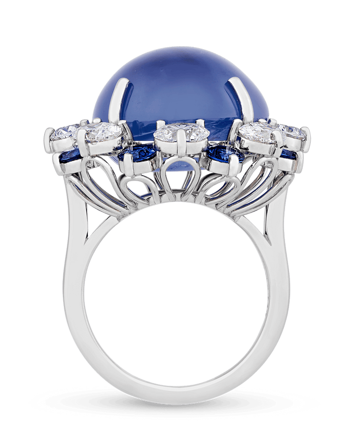 Oscar Heyman Unheated Ceylon Star Sapphire Ring, 32.31 Carats