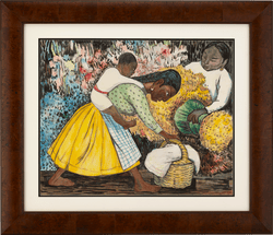 Mercado de flores (Mujer cargando un
niño) by Diego Rivera