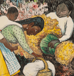Mercado de flores (Mujer cargando un
niño) by Diego Rivera