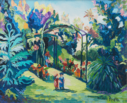 Les deux gamines au parc by H. Claude Pissarro