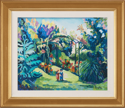 Les deux gamines au parc by H. Claude Pissarro