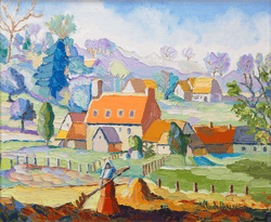 Les toits rouges by H. Claude Pissarro