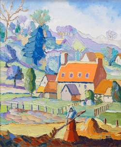 Les toits rouges by H. Claude Pissarro