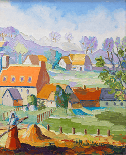 Les toits rouges by H. Claude Pissarro