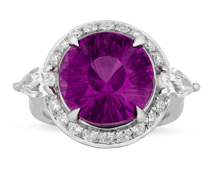 Color-Change Pyrope Garnet Ring, 8.85 Carats