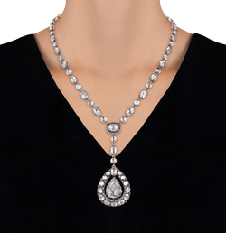 Diamond Rivière Pendant Necklace, 38.35 Carats