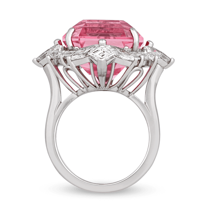 Oscar Heyman Pink Tourmaline Ring, 17.35 Carats
