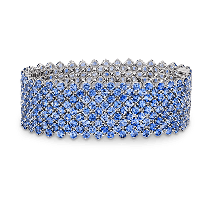 Sapphire Mesh Bracelet, 44.60 Carats