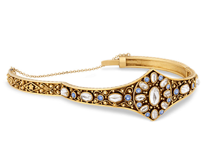Louis Comfort Tiffany Topaz and Sapphire Bracelet