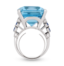 Tiffany & Co. Aquamarine Ring, 33.00 Carats