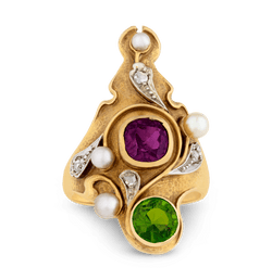 Suffragette Art Nouveau Ring