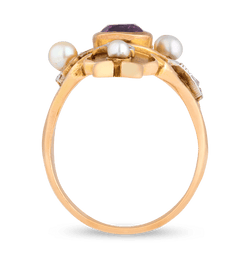 Suffragette Art Nouveau Ring