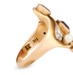 Suffragette Art Nouveau Ring