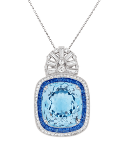 Aquamarine Pendant, 27.57 Carats