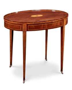 Victorian Mahogany and Satinwood Inlaid Table