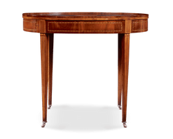 Victorian Mahogany and Satinwood Inlaid Table
