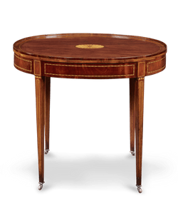 Victorian Mahogany and Satinwood Inlaid Table