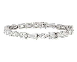 Mixed Shape Diamond Bracelet, 19.01 Carats